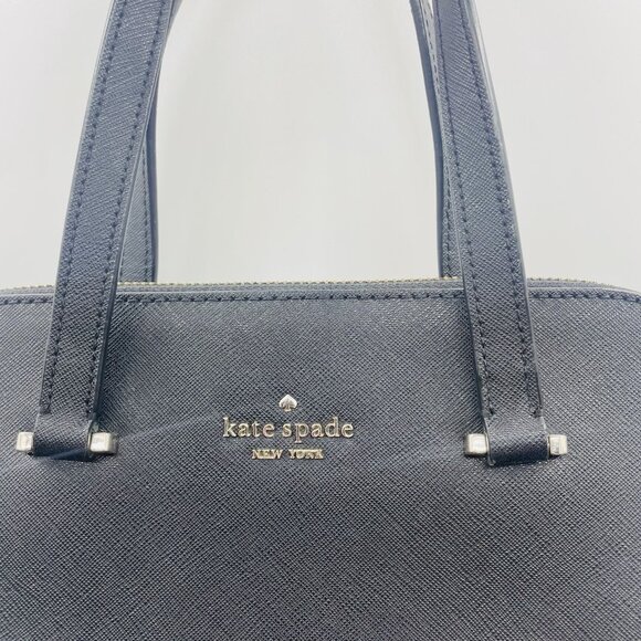 Kate Spade New York Saffiano Leather Top Handle Satchel Purse Zipper Closure - Picture 2 of 12